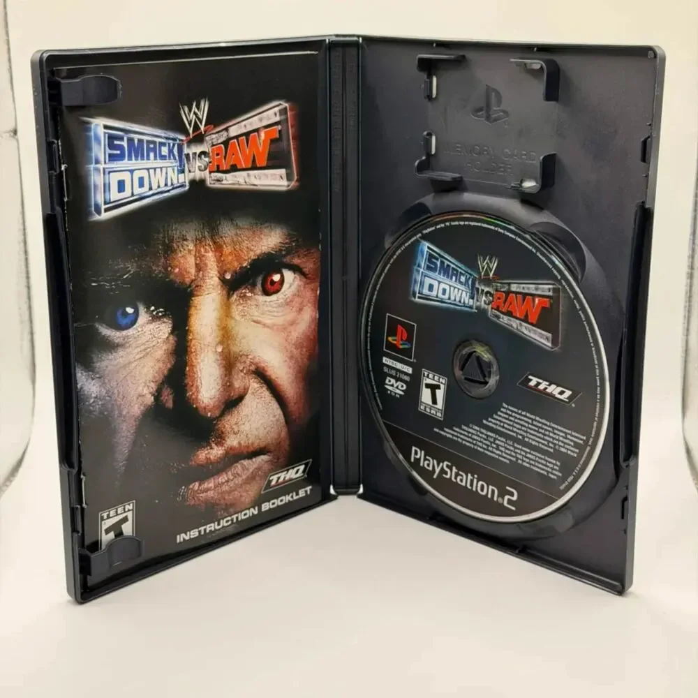 WWE Smackdown Vs Raw PlayStation PS2 2004 Game - CIB TESTED